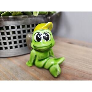 Vintage Norcrest Frog Figurine A469 Baseball